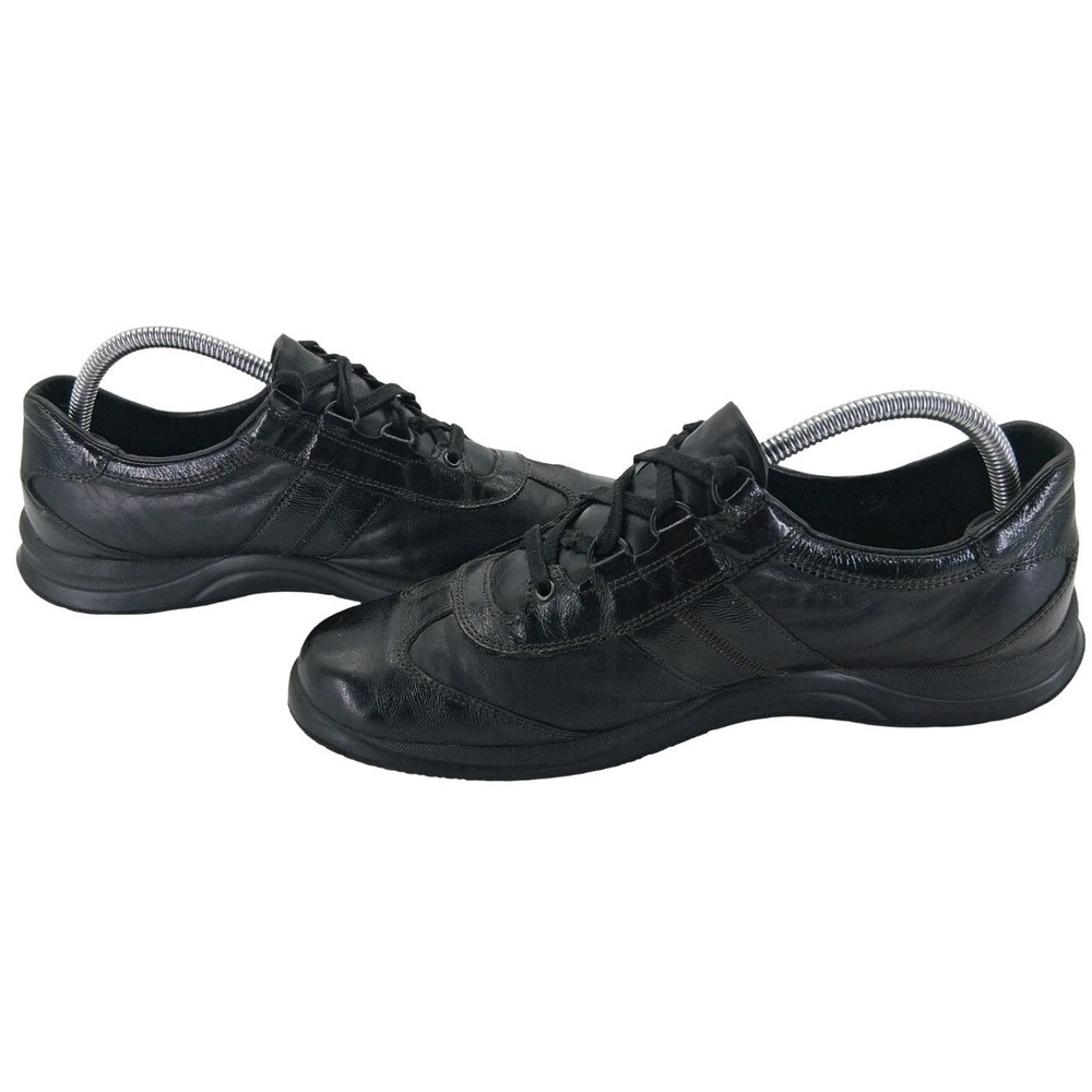 Mephisto Shoes Womens Size 11 Black Leather WaveWalk Walking Sneakers Comfort - Picture 10 of 10